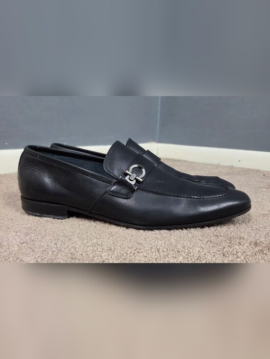 Salvatore Ferragamo Black Leather Bit Loafers main image 10